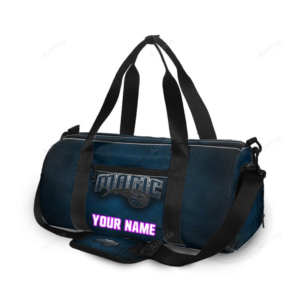 Orlando magic blue metal personalized name travel bag gym bag 1348 Travel Bag