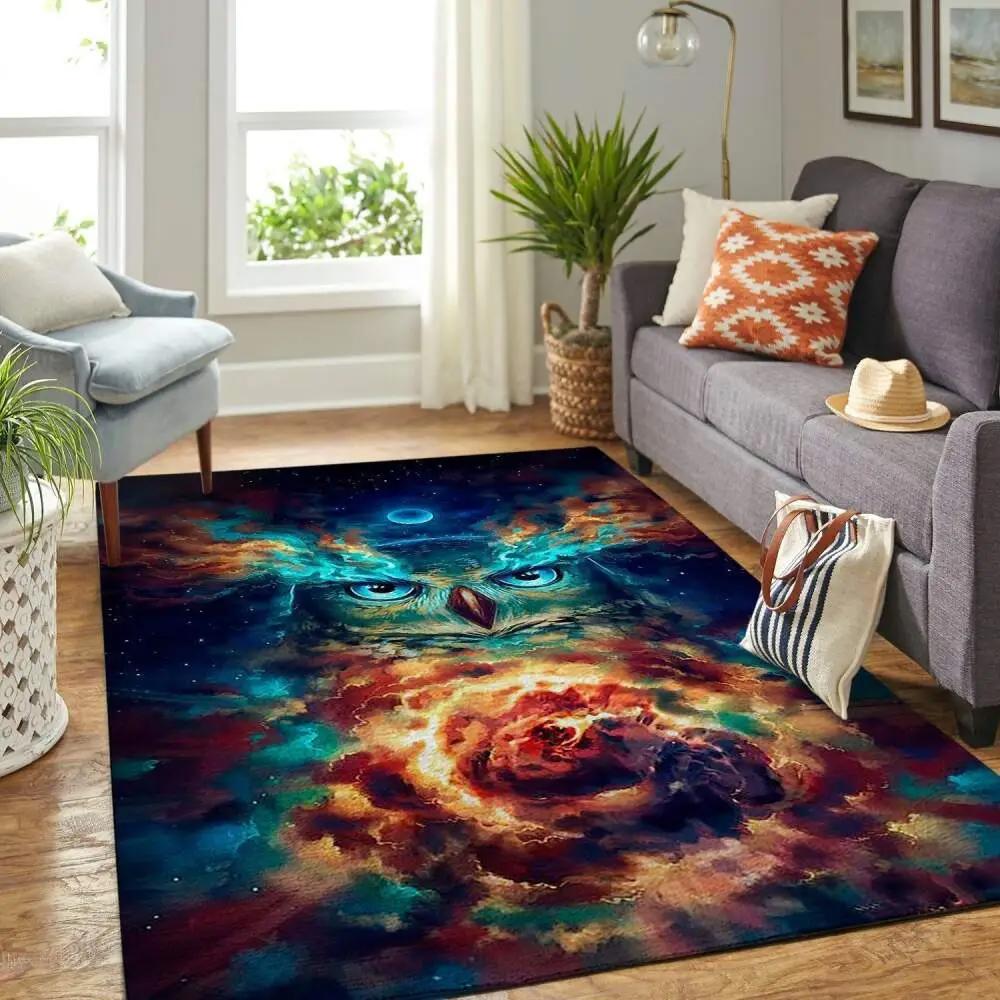 Owl area rug og190827 ofd area rug living room carpet rug regtangle carpet floor decor home decor Rectangle Rug
