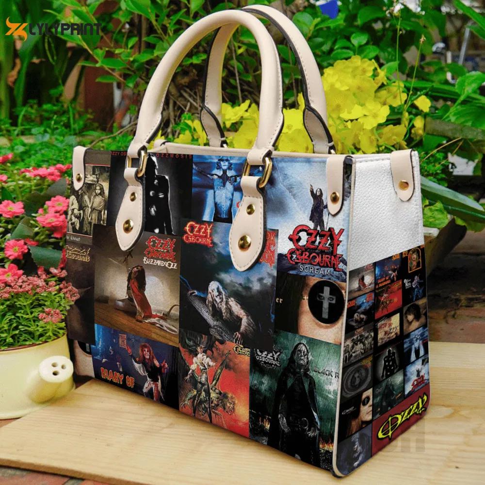 Ozzy osbourne leather handbag gift for women 394 Women Leather Hand Bag