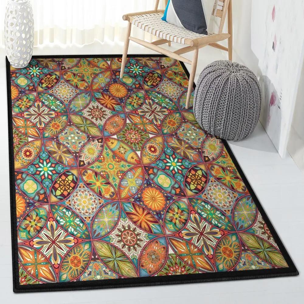 Patchwork cool rugs, bohemian patchwork rug Rectangle Rug