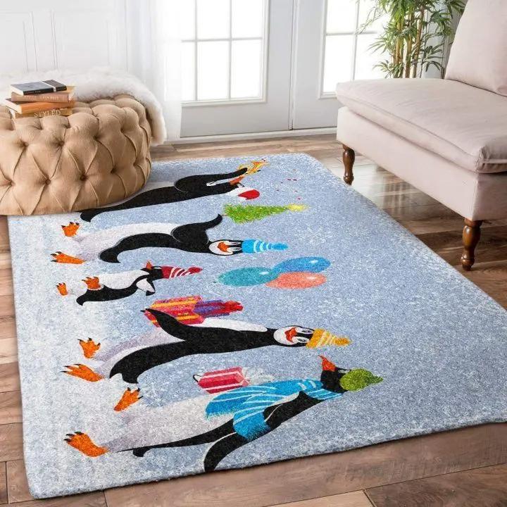 Penguin christmas sing dhcdhc ld1610 rug living room rug home decor Rectangle Rug