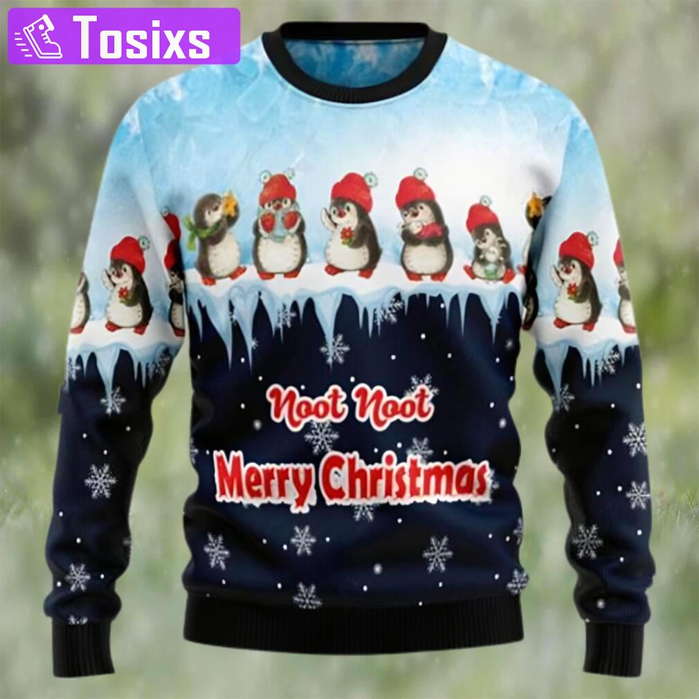 Penguin hang out ugly christmas holiday sweater Christmas Ugly Sweater
