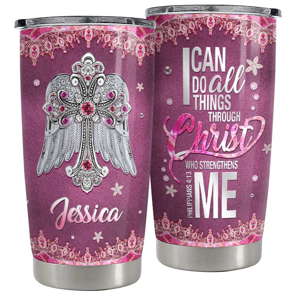 Personalized bible tumbler faith inspiration gifts jewelry style Personalized Tumbler