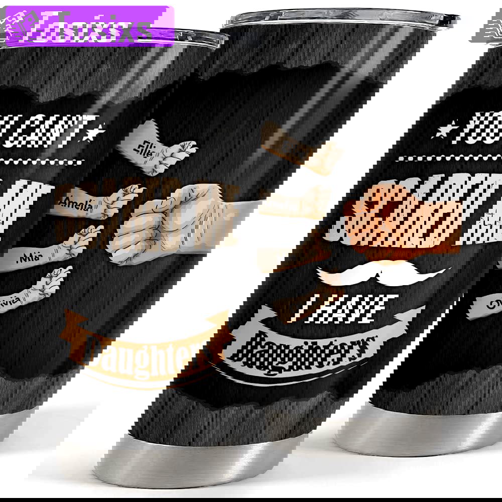 Personalized dad tumbler funny daughters for father’s day best gift Personalized Tumbler