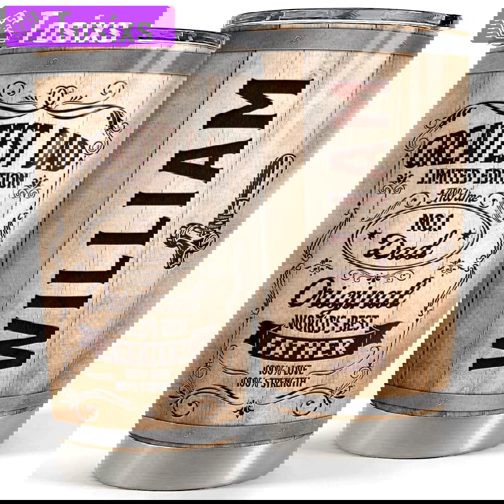 Personalized dad tumbler greatest dad barrels beer father’s day gift Personalized Tumbler