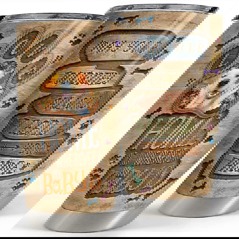 Personalized dog photo tumbler engraved drawing tumblers for lover Personalized Tumbler