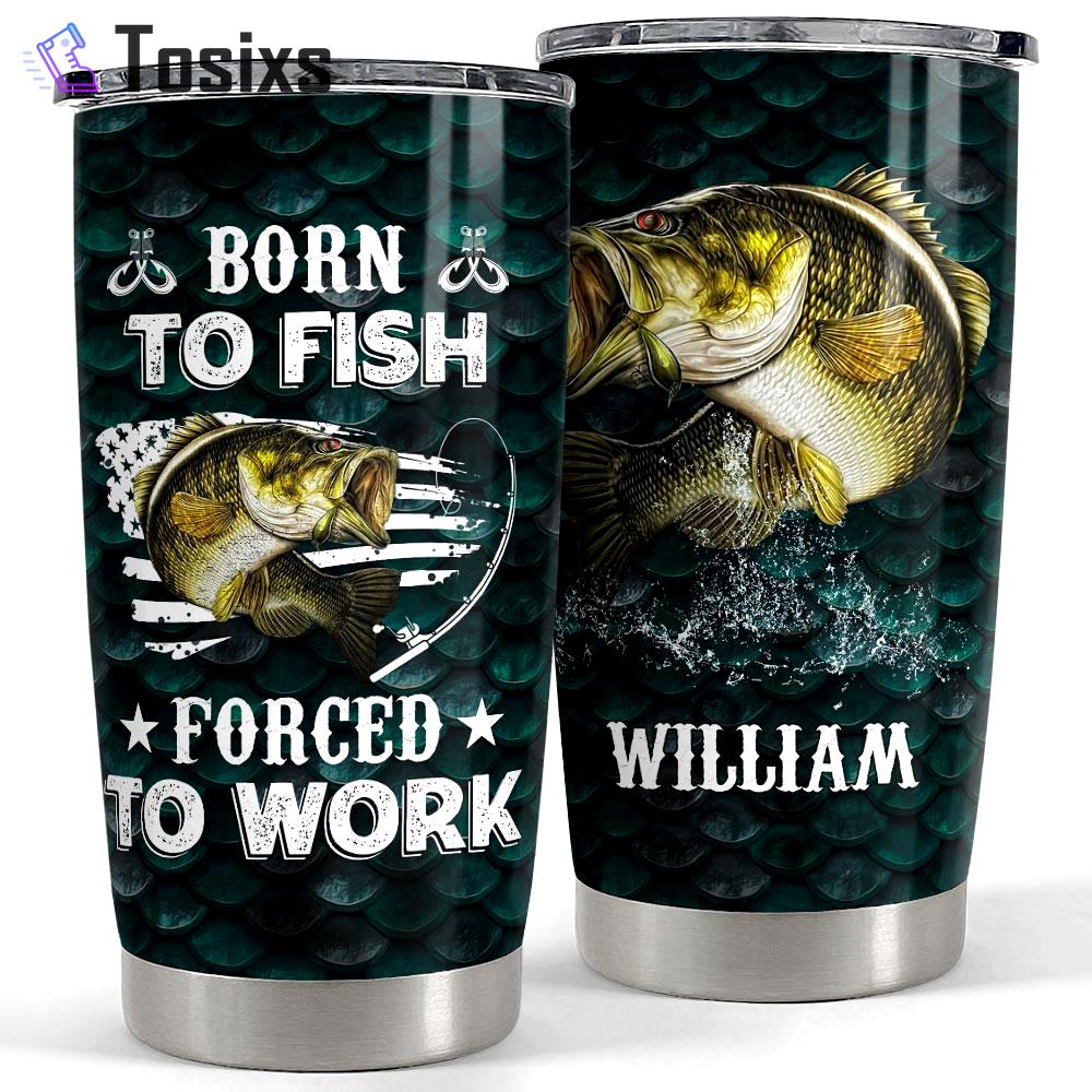 Personalized fishing tumbler with customize with name Personalized Tumbler