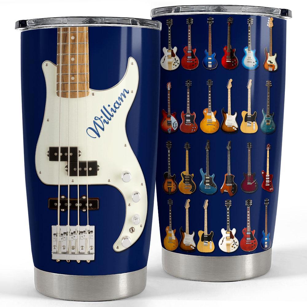 Personalized guitar tumbler electric guitar collection Personalized Tumbler