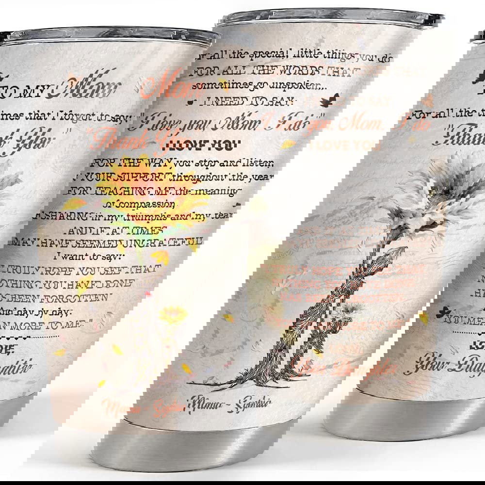 Personalized mom tumbler from daughter vintage style mother’s day gifts Personalized Tumbler