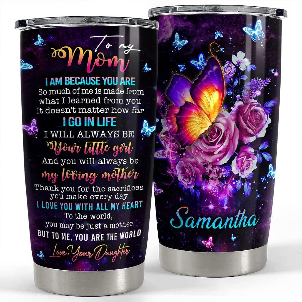 Personalized to my mom tumbler from daughter mother day gift Personalized Tumbler