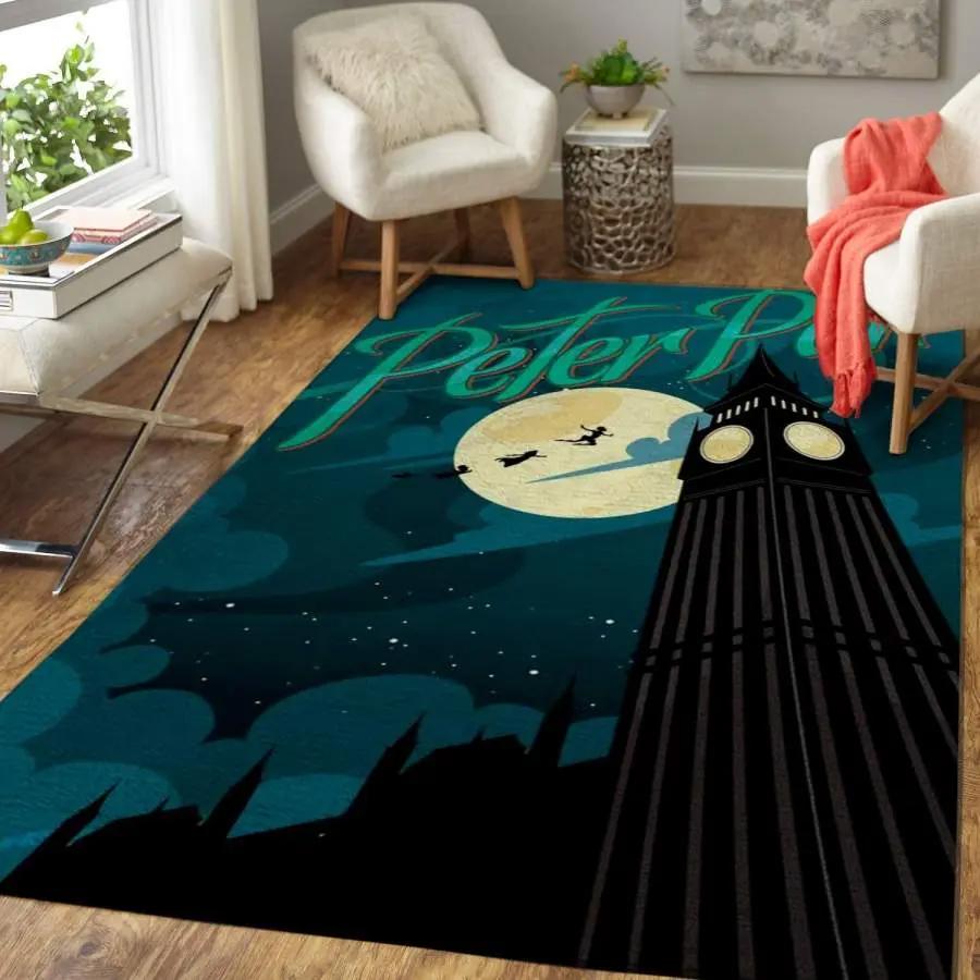Peter pan rug living room rug home decor room carpet floor home decor Rectangle Rug