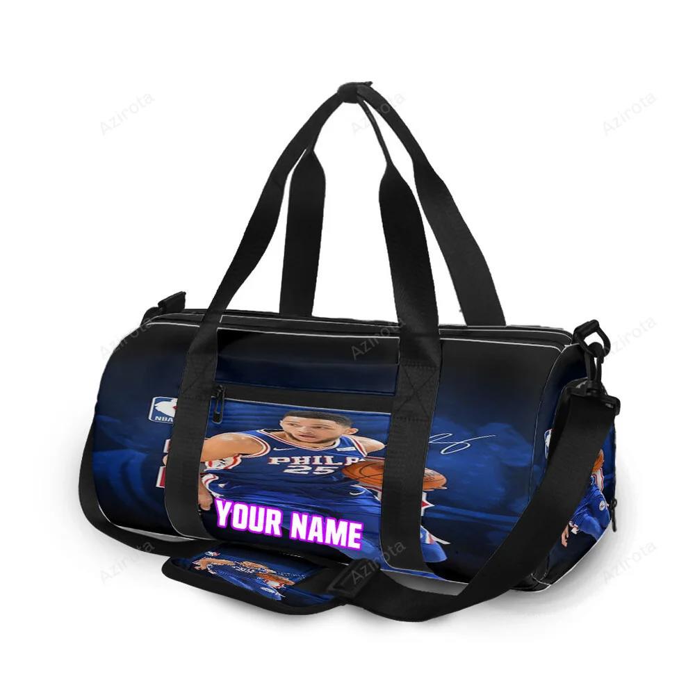 Philadelphia 76ers ben simmons1 personalized name travel bag gym bag 2219 Travel Bag