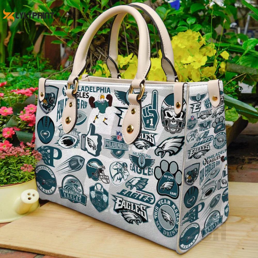 Philadelphia eagles leather bag for women gift 1815 Women Leather Hand Bag