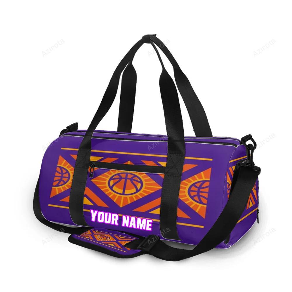 Phoenix suns emblem shape personalized name travel bag gym bag 2190 Travel Bag