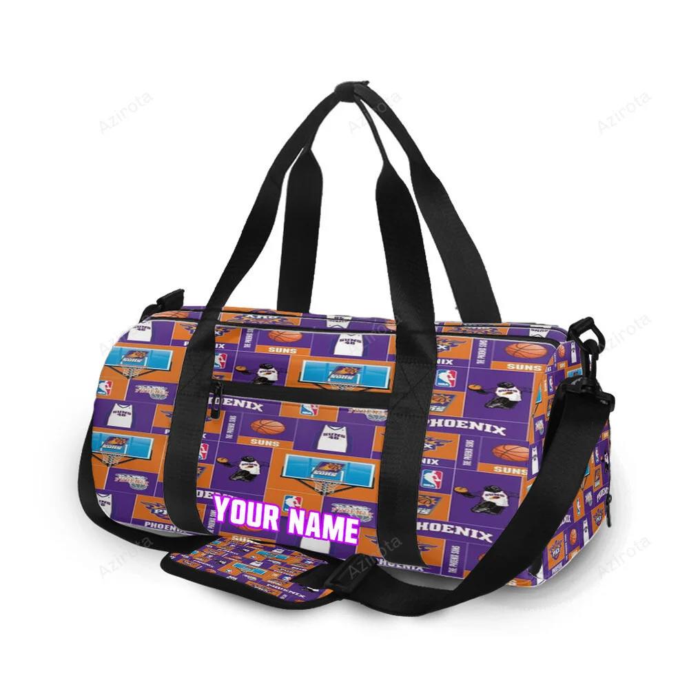 Phoenix suns emblem v13 personalized name travel bag gym bag 2339 Travel Bag