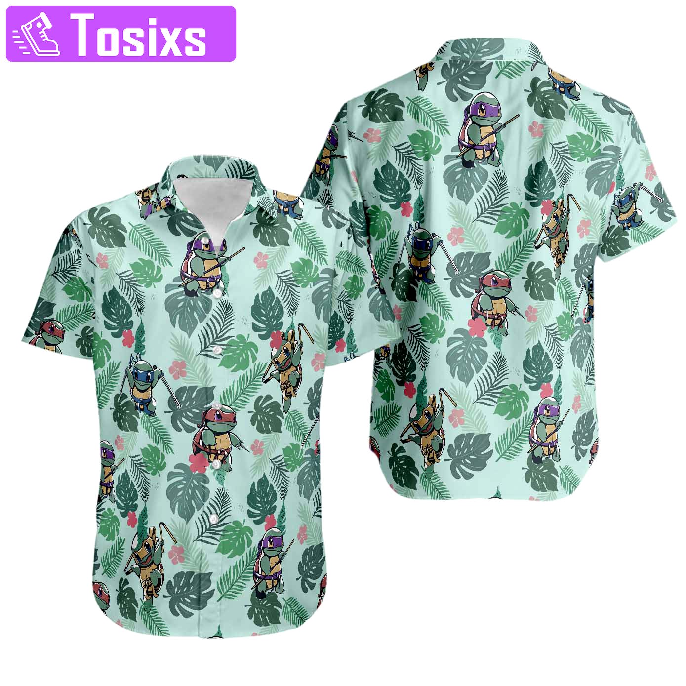 Pokemon ninja hawaiian shirt Hawaii Shirt Shorts & Flip Flops