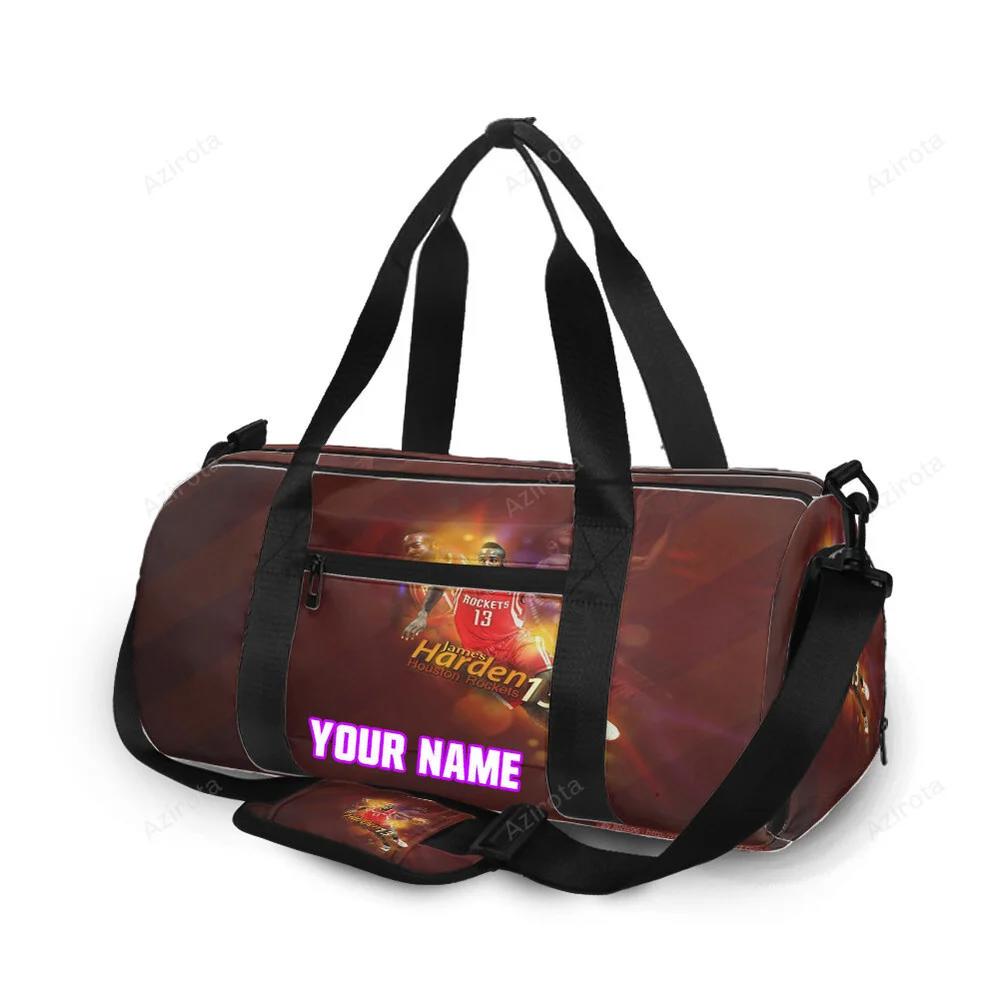 Portland trail blazers james harden1 personalized name travel bag gym bag 2300 Travel Bag