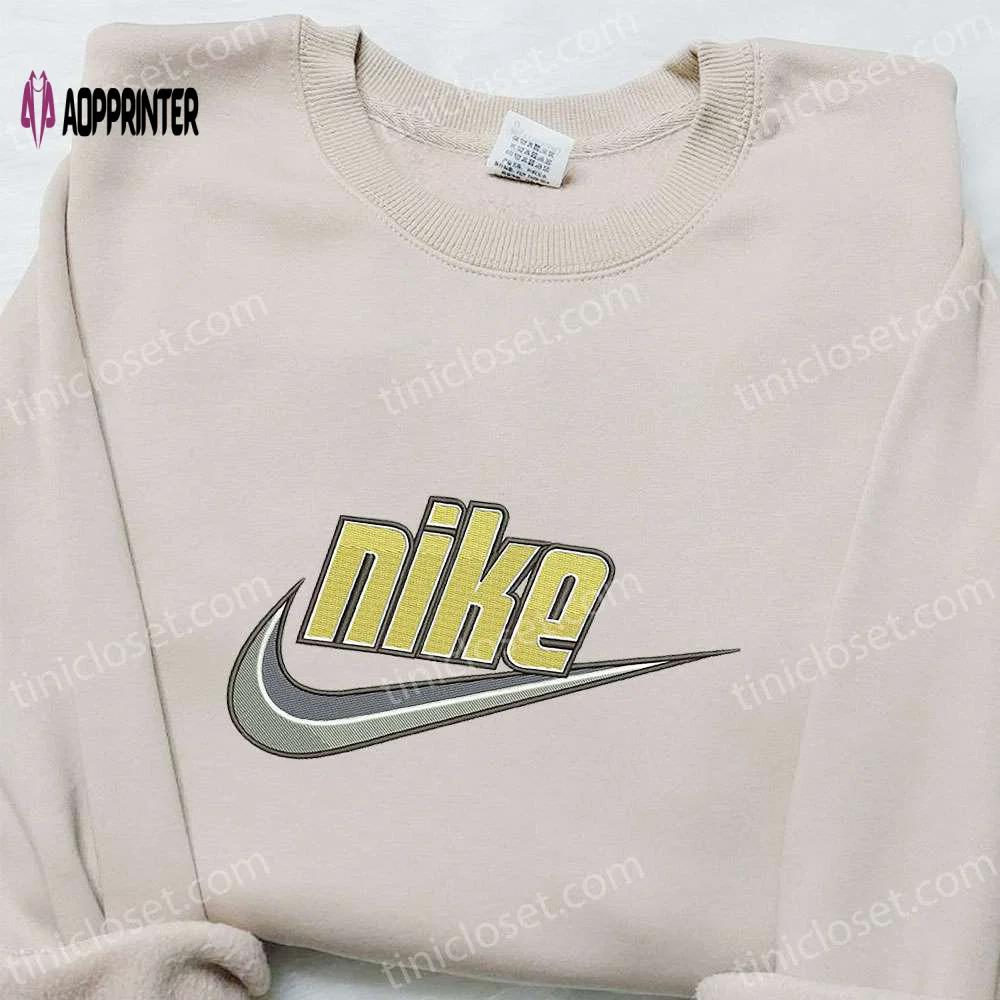 Premium swoosh x nike embroidered shirt & hoodie: custom nike inspired t-shirt – shop now! Embroidered Shirt