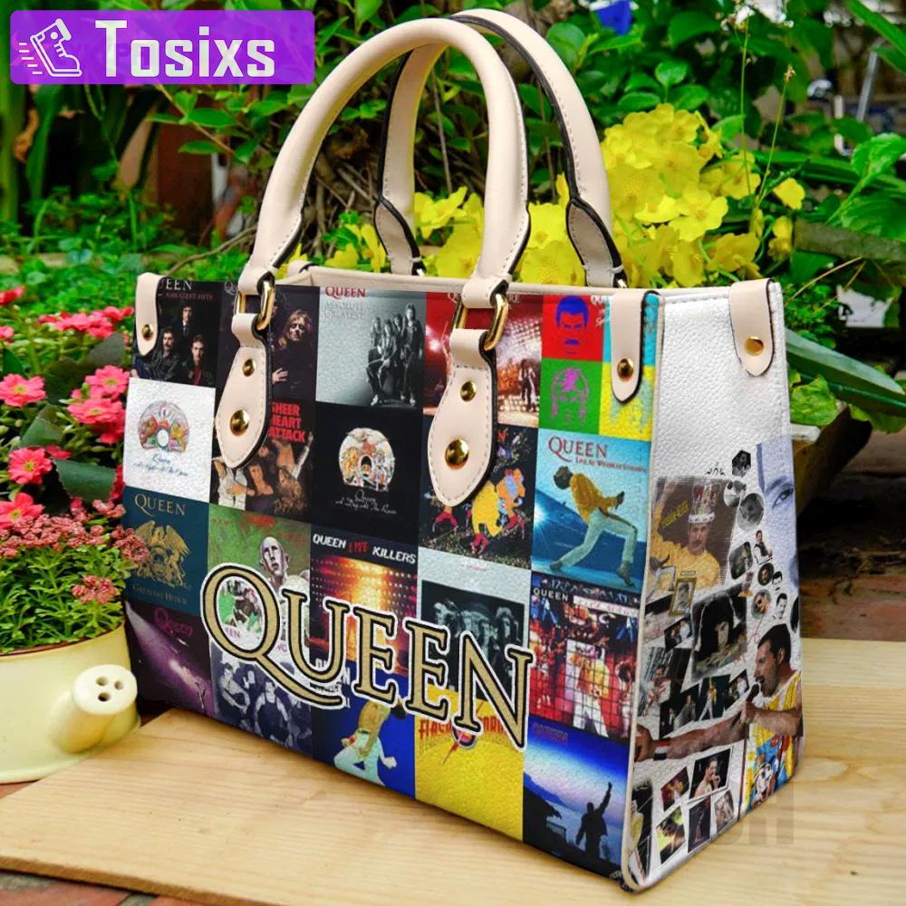 Queen albums leather bag for women gift 1495 Women Leather Hand Bag