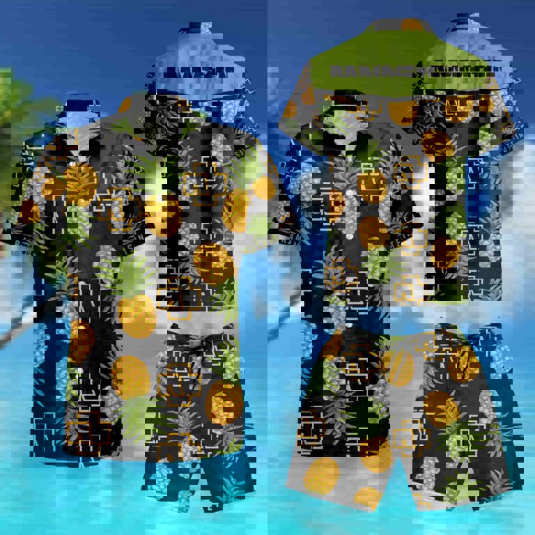 Rmm rammstein pineapple 3d hawaiian shirt Hawaii Shirt Shorts & Flip Flops