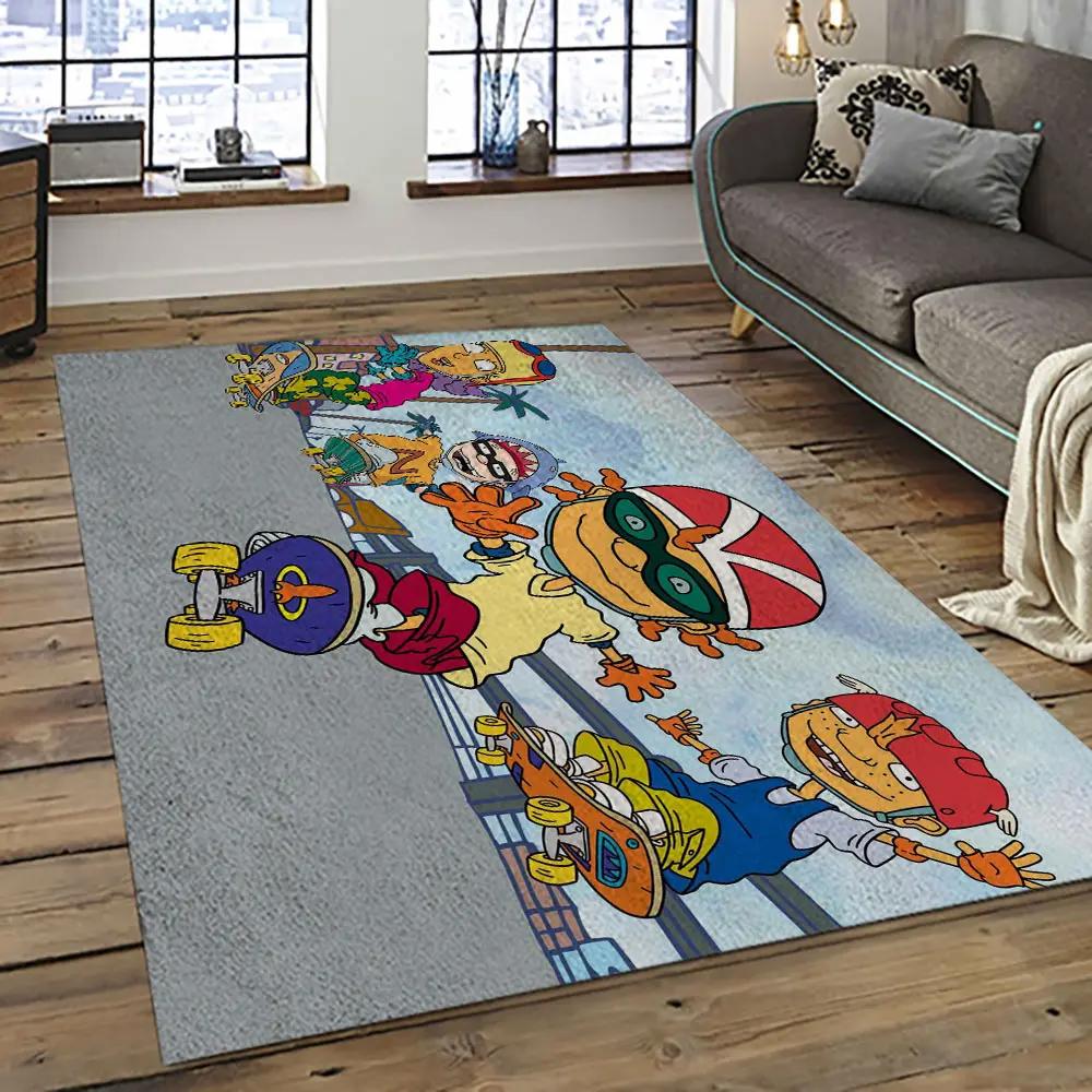 Rocket power action cartoon retangle carpet area rug home decor best gift for fan and friends rp29 Rectangle Rug