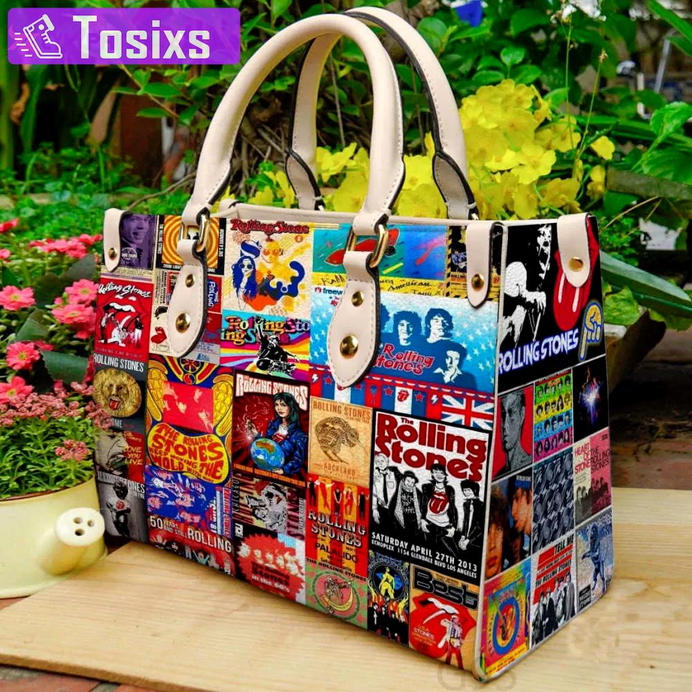 Rolling stones 2 leather handbag 1 3411 Women Leather Hand Bag