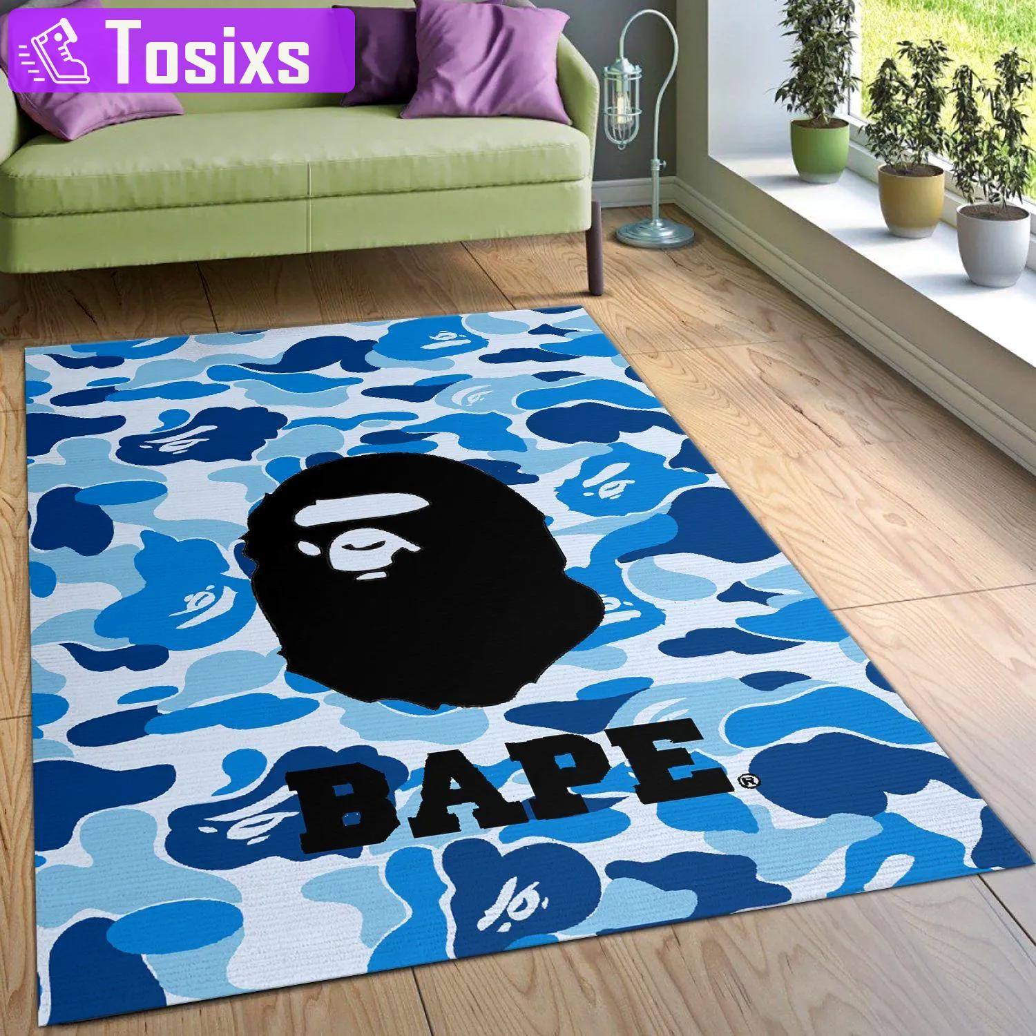 Rugs in living room and bedroom - Bape area rug bedroom rug christmas gift us decor Rectangle Rug