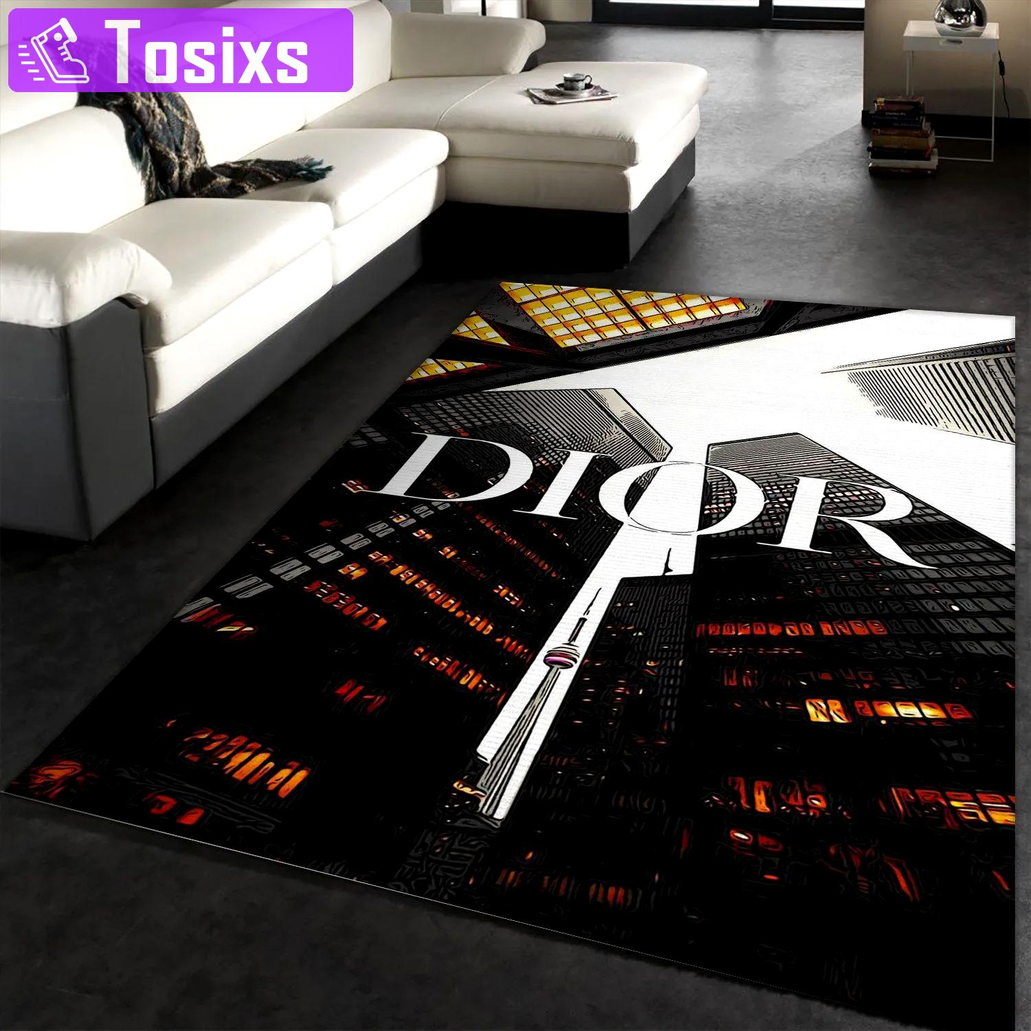 Rugs in living room and bedroom - Dior fashion area rug living room rug christmas gift floor mats keep warm in winter Rectangle Rug