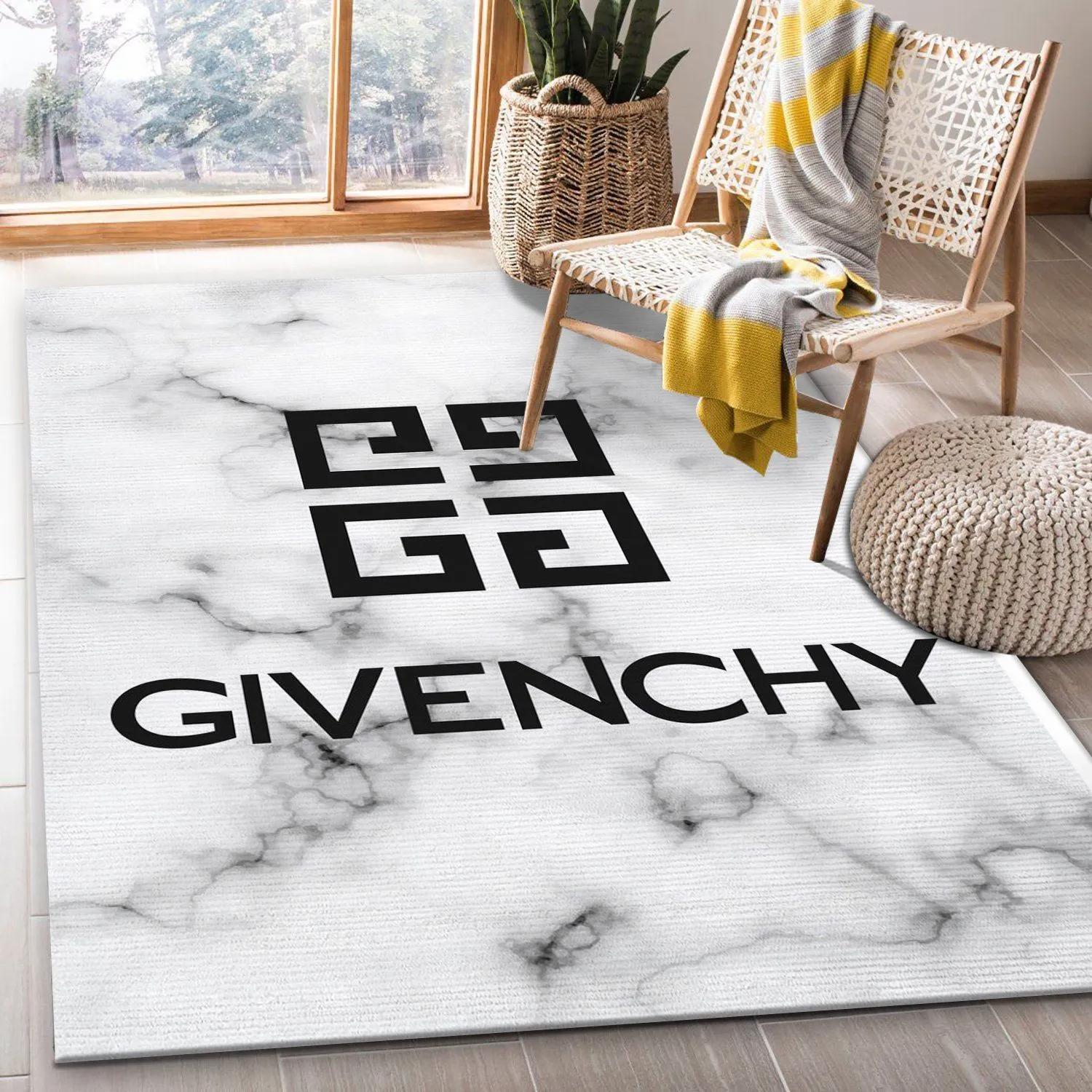 Rugs in living room and bedroom - Givenchy rug fashion brand rug floor decor home decorations Rectangle Rug