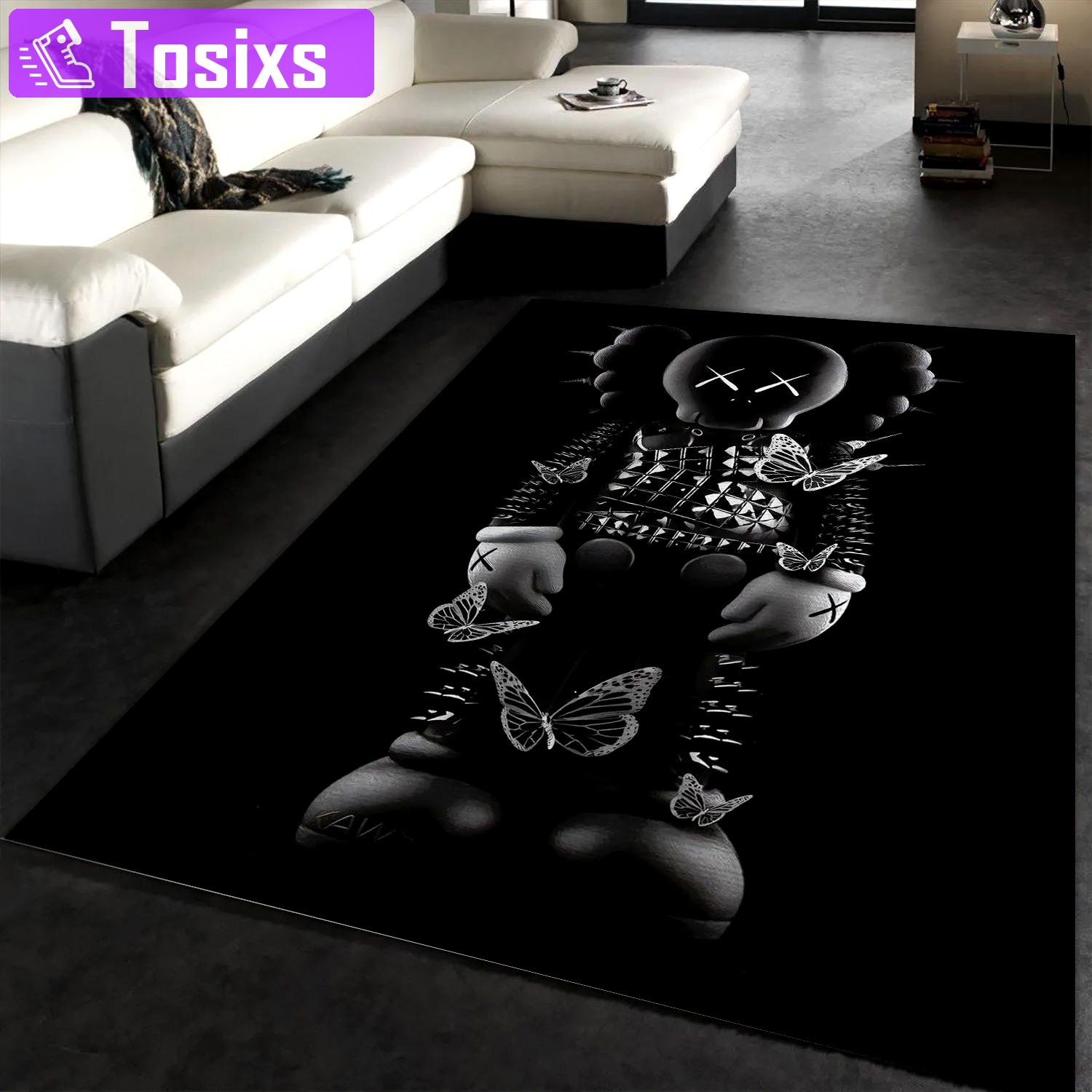 Rugs in living room and bedroom - Kaws rug bedroom rug christmas gift floor mats keep warm in winter Rectangle Rug