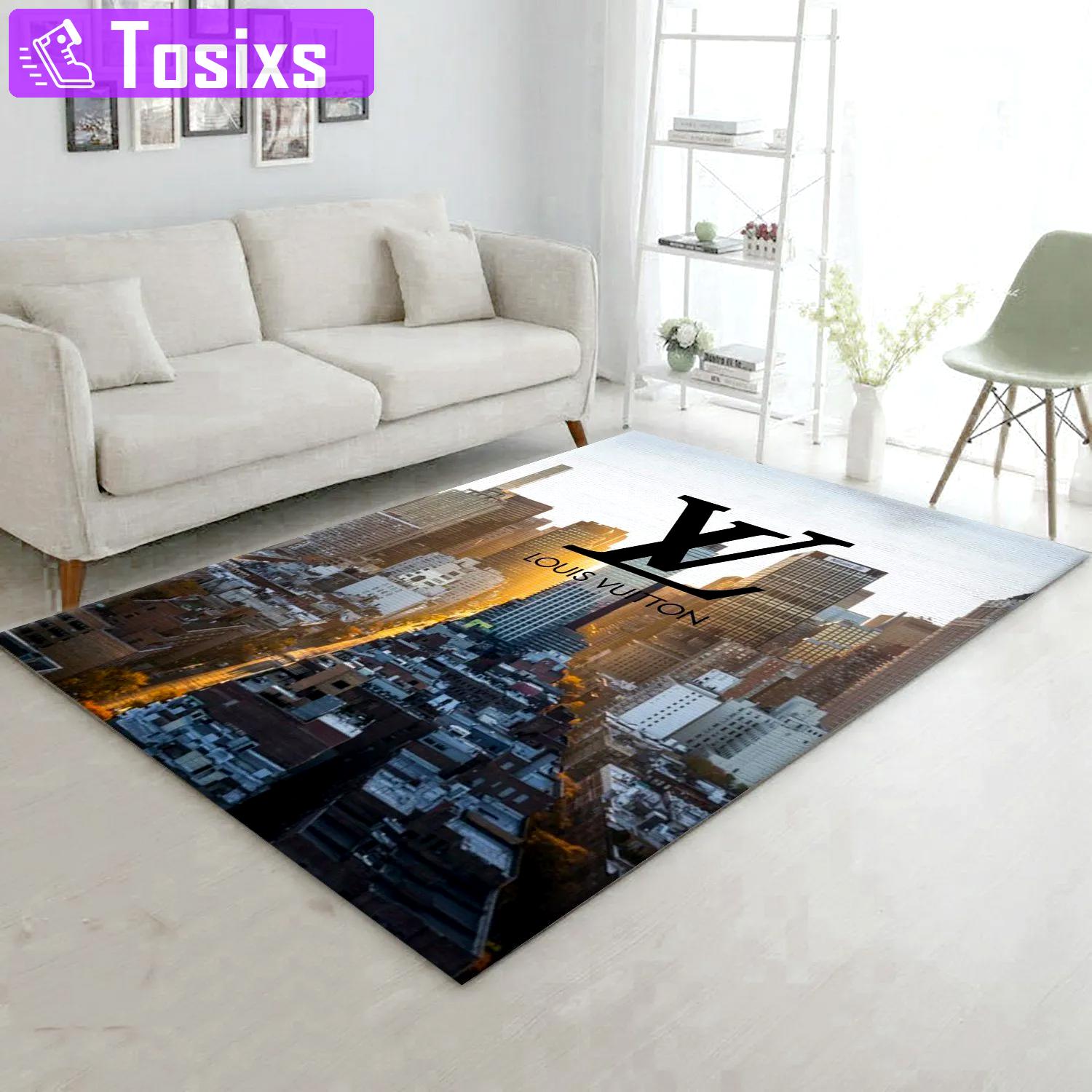 Rugs in living room and bedroom - Louis vuitton cityscape rug living room rug floor decor floor mats keep warm in winter Rectangle Rug