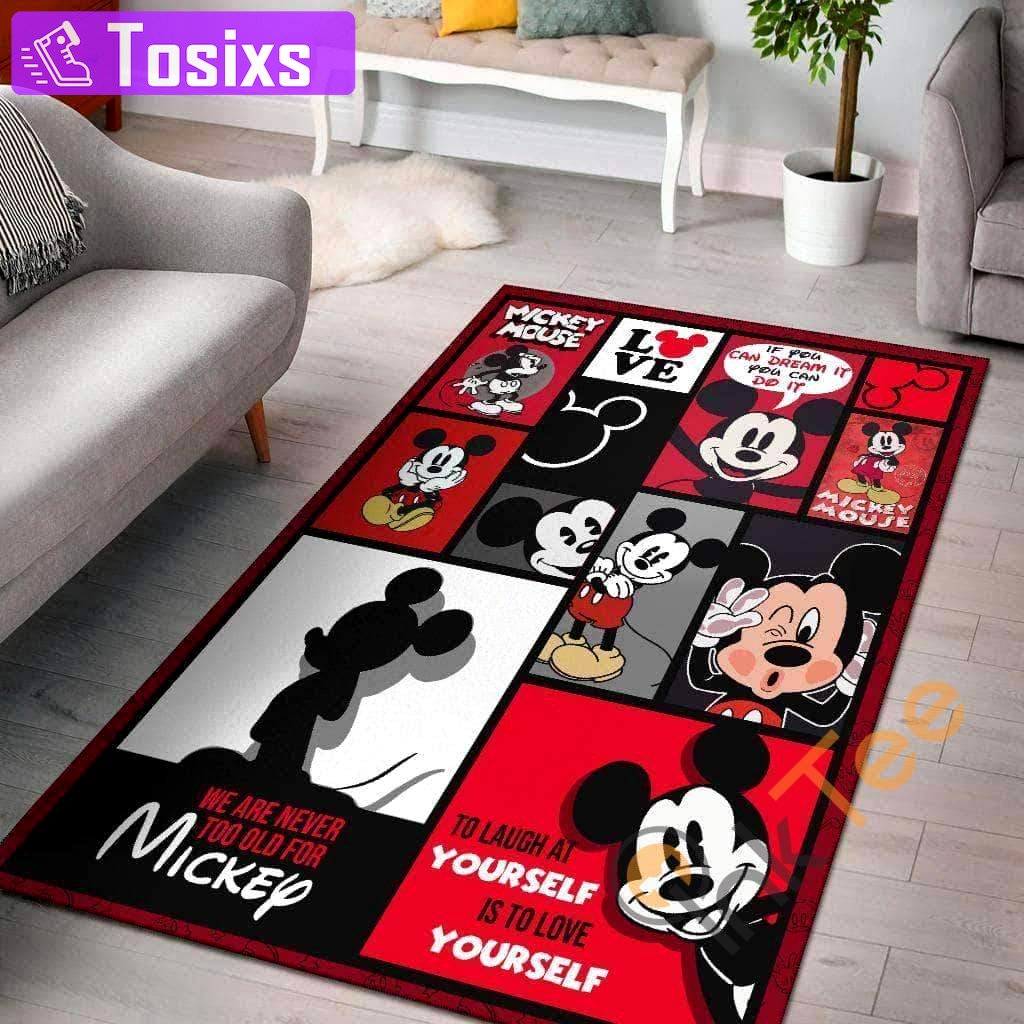 Rugs in living room and bedroom - Mickey mouse supreme living room bedroom gift for disney lover rug - rugs Rectangle Rug