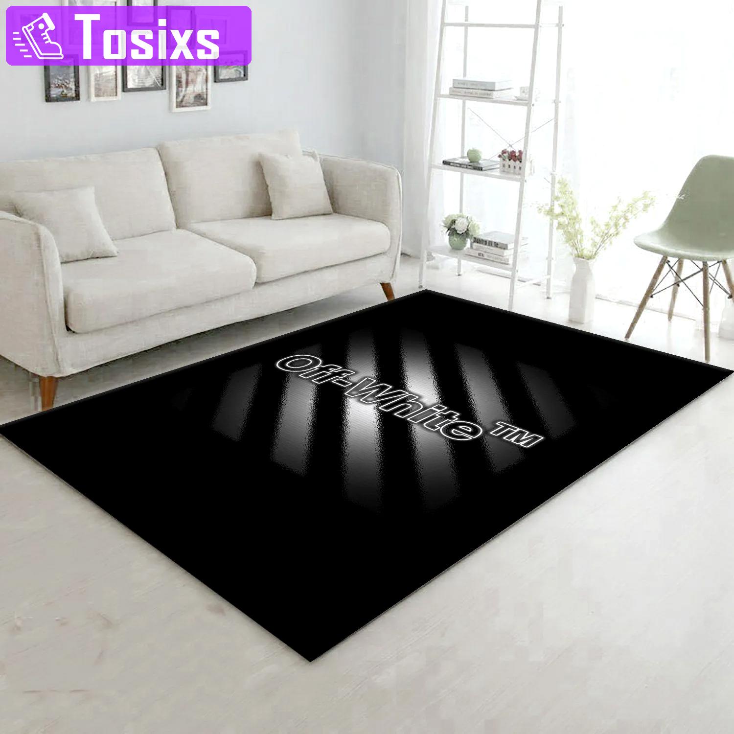 Rugs in living room and bedroom - Off-white displate area rug living room rug christmas gift floor mats keep warm in winter Rectangle Rug