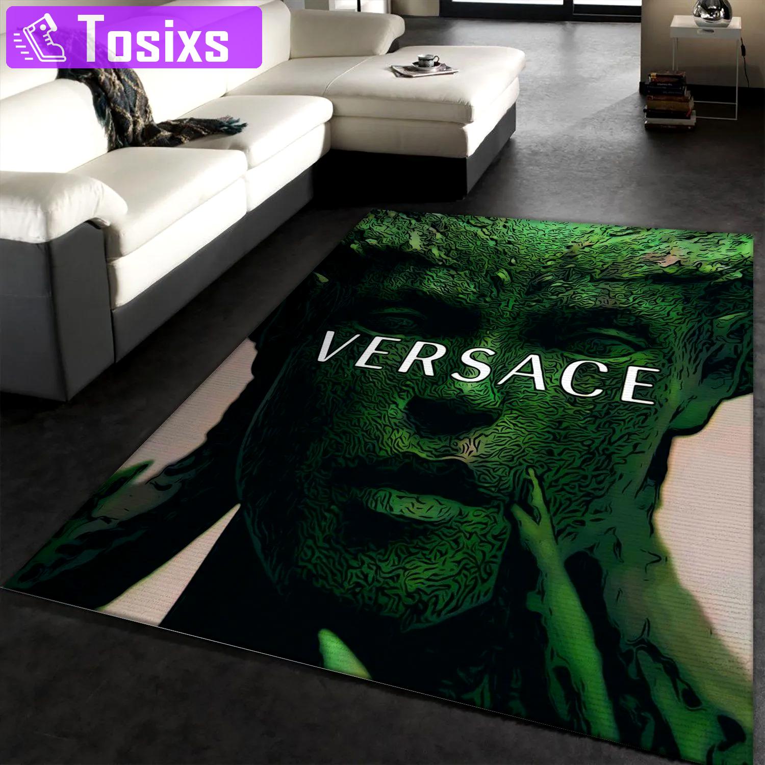 Rugs in living room and bedroom - Versace medusahead area rug living room rug christmas gift us decor Rectangle Rug