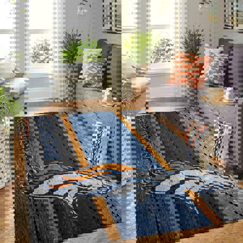 Rugs in living room and bedroom denver broncos Rectangle Rug