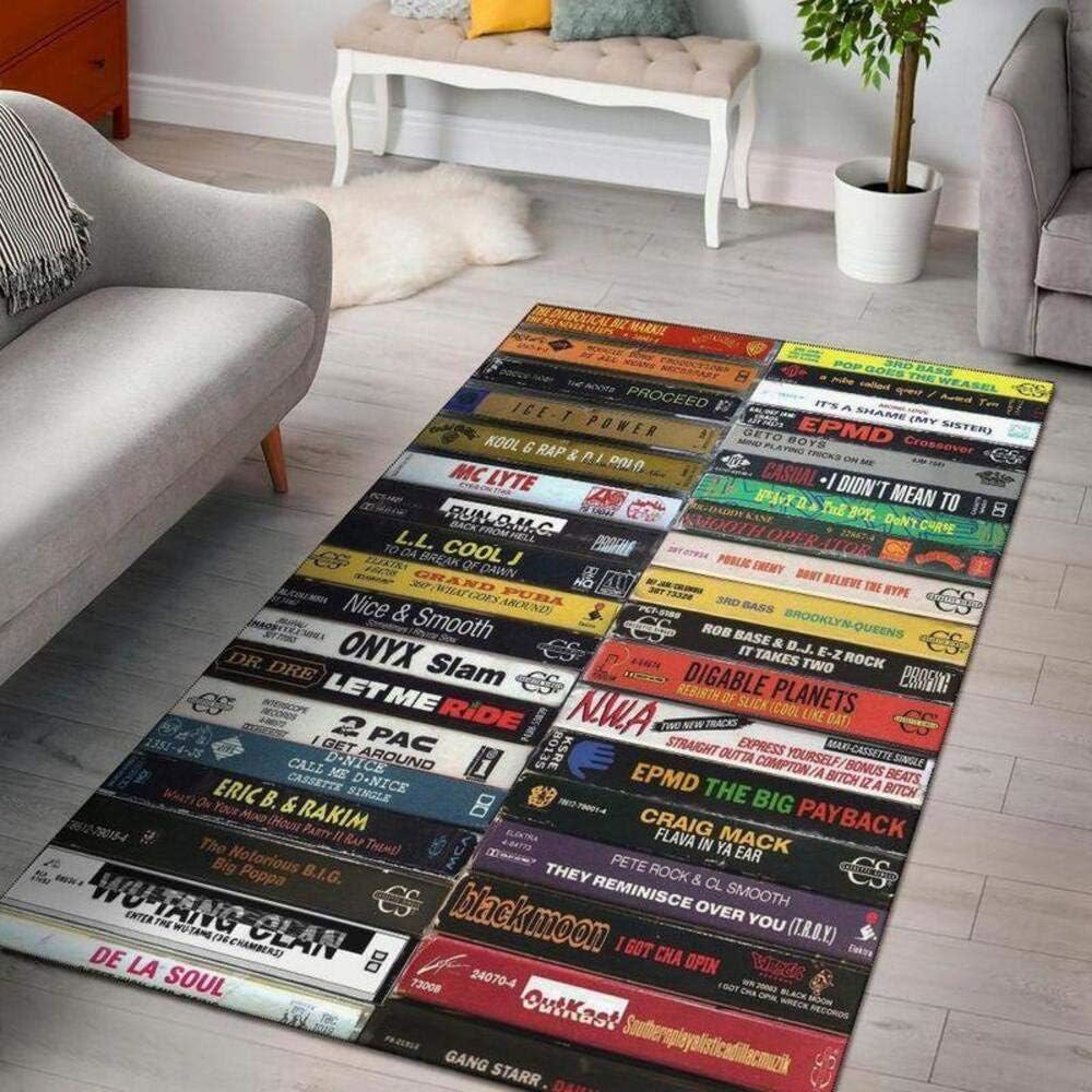 Rugs in living room and bedroom hip hop old school area rug Rectangle Rug