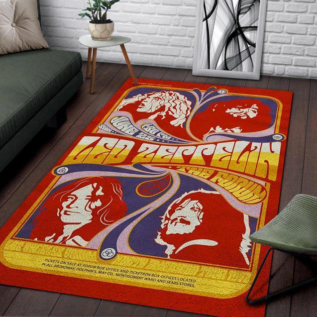 Rugs in living room and bedroom led zeppelin Rectangle Rug