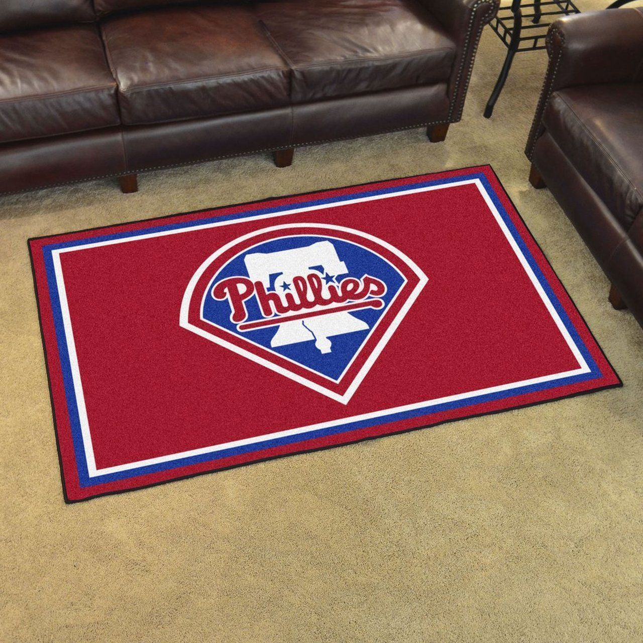 Rugs in living room and bedroom philadelphia phillies Rectangle Rug