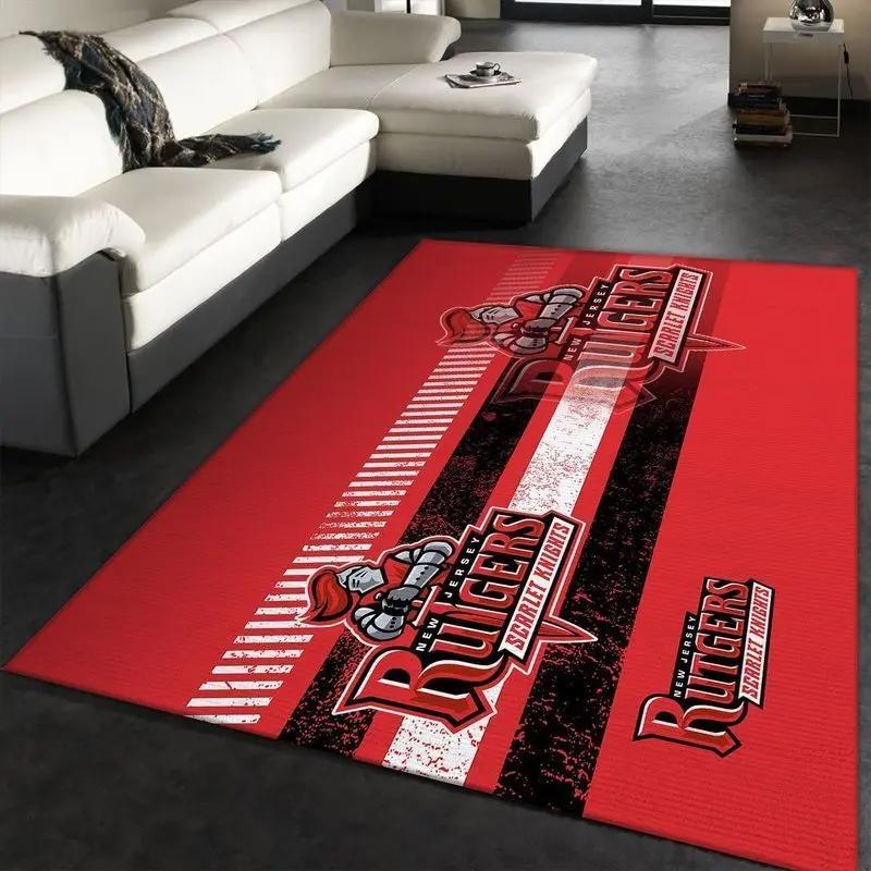 Rutgers scarlet knights ncaa 1 living room bed room rug regtangle carpet Rectangle Rug