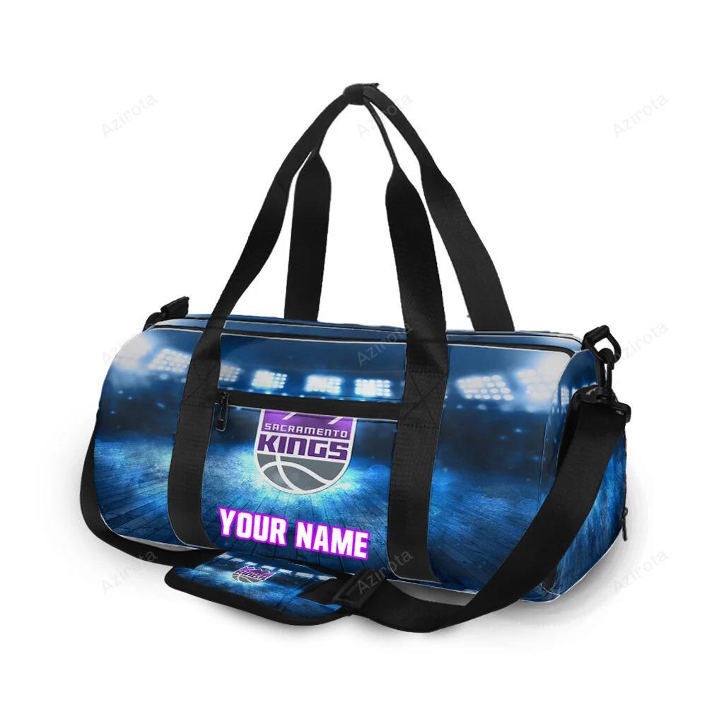 Sacramento kings emblem stadium personalized name travel bag gym bag 2320 Travel Bag