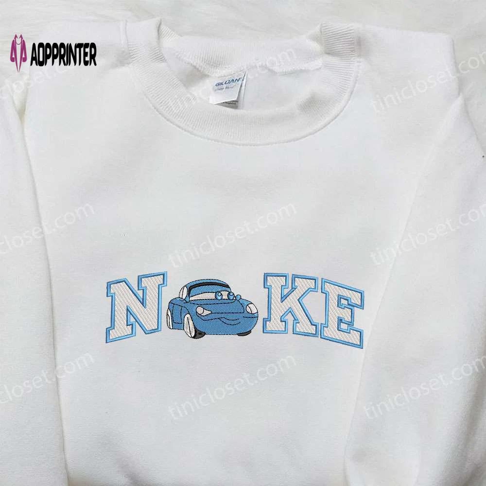 Sally carrera x nike embroidered sweatshirt: cars inspired shirt Embroidered Shirt