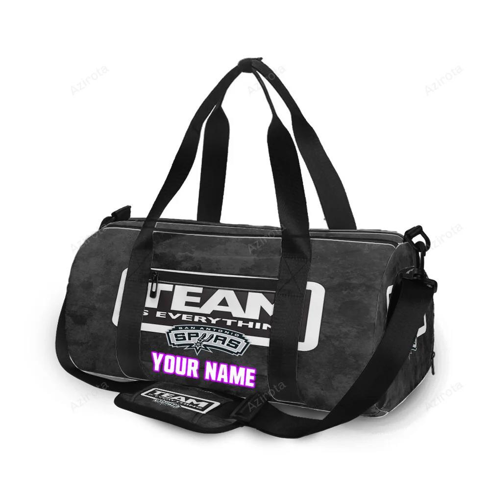 San antonio spurs team is everything personalized name travel bag gym bag 2454 Travel Bag
