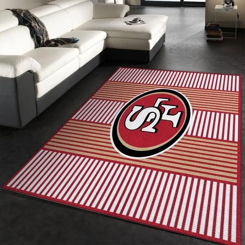 San francisco 49ers nfl 14 area rug living room bedroom rug regtangle carpet Rectangle Rug