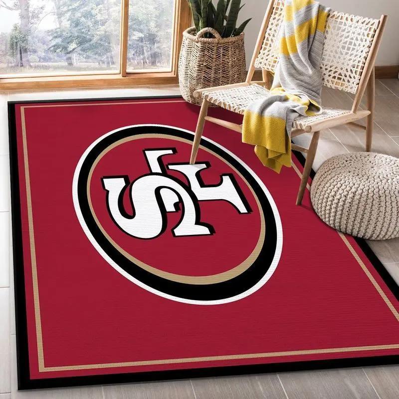 San francisco 49ers nfl 4 area rug living room bedroom rug regtangle carpet Rectangle Rug