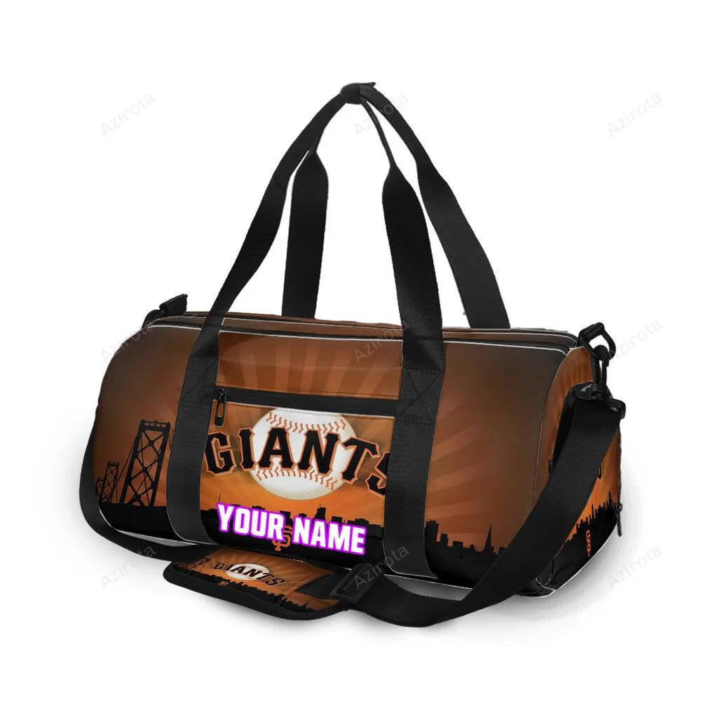 San francisco giants art 6 personalized name travel bag gym bag 2569 Travel Bag