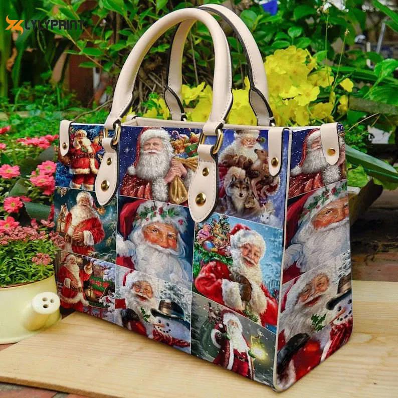 Santa claus 7 leather handbag gift for women 730 Women Leather Hand Bag