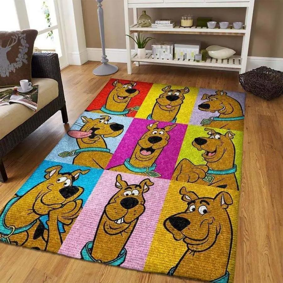 Scooby doo area rug living room rug home decor movie floor decor 190919 Rectangle Rug