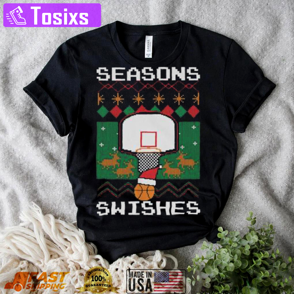 Seasons swishes bastketball ugly christmas t shirt Christmas Ugly Sweater