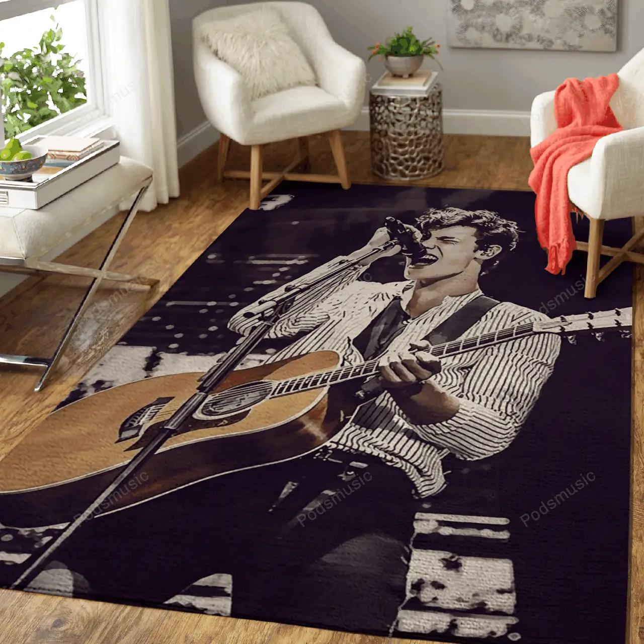 Shawn mendes 120 music art for fans area rug living room carpet rug regtangle carpet floor decor home decor Rectangle Rug