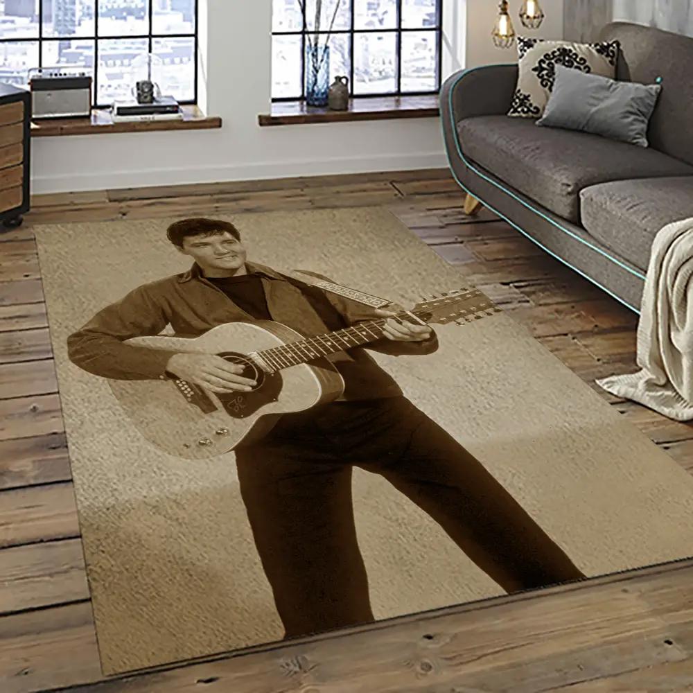 Singer elvis presley music carpet rectangle area rug for living room bedroom decor ep32 Rectangle Rug